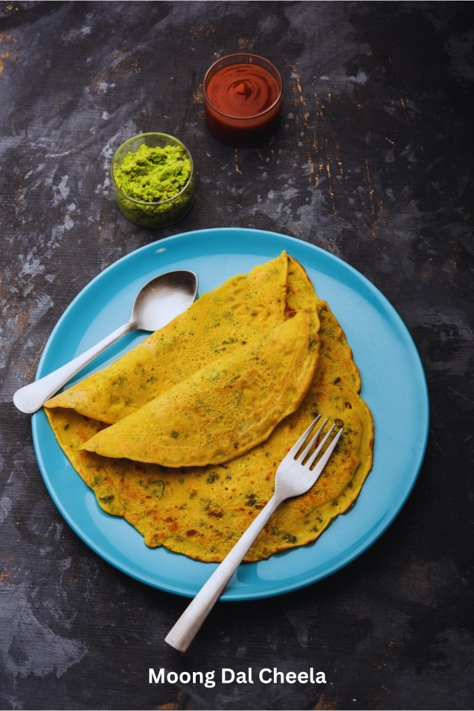 Healthy Moong dal cheela
