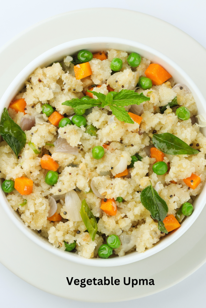 a bowl of food with vegetables