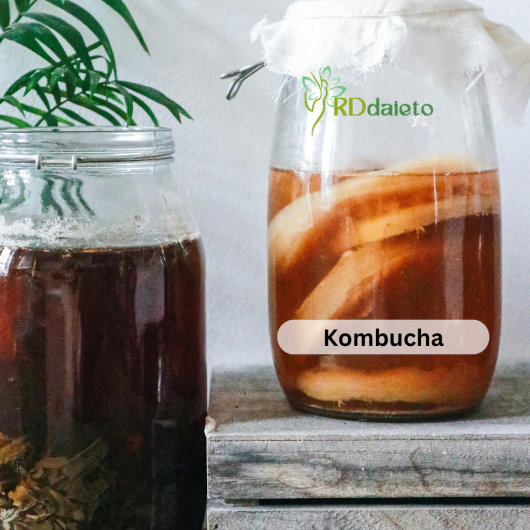 femented kombucha in an air tight jar