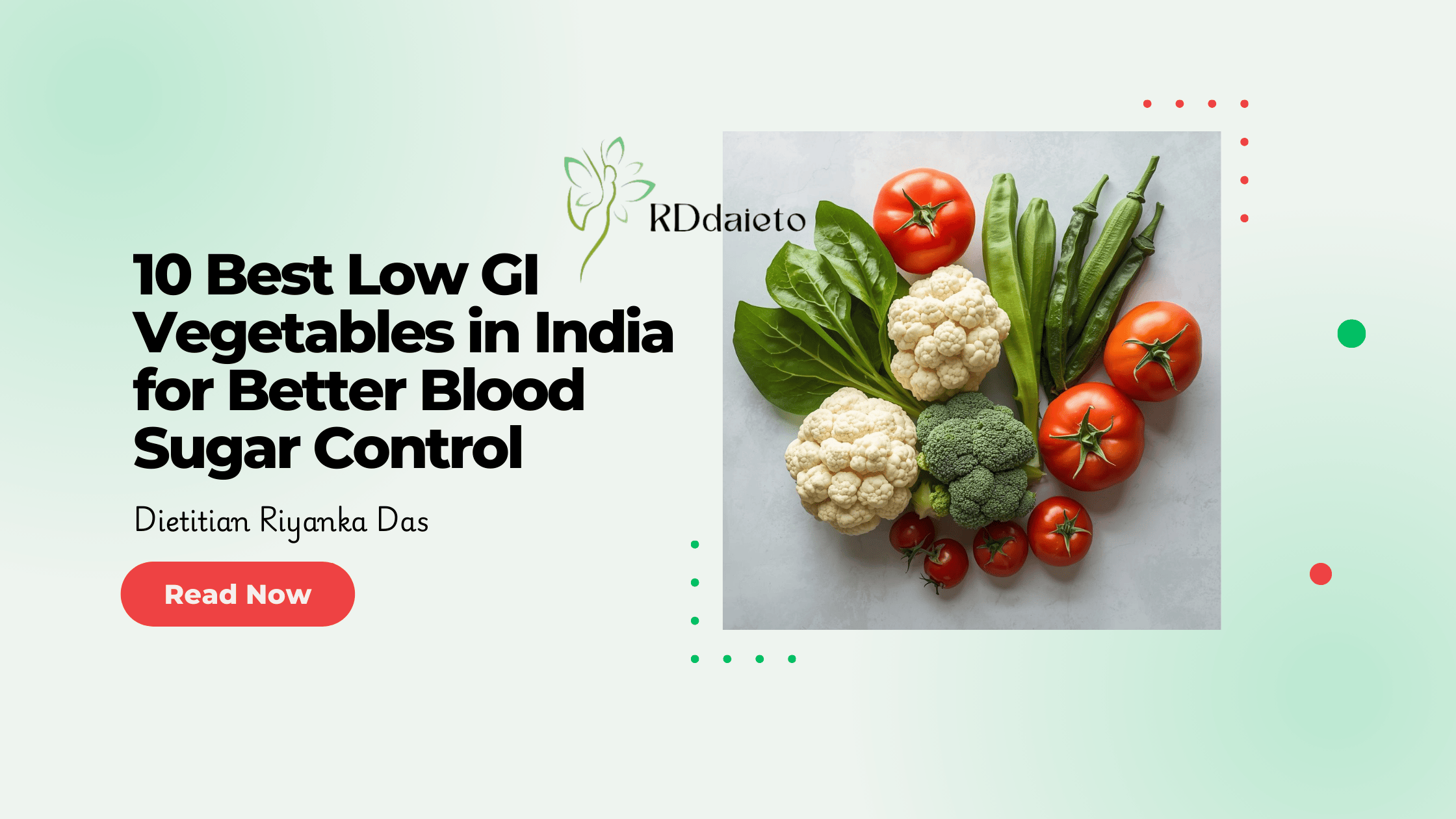 Low GI vegetables in India including spinach, broccoli, cauliflower, okra and tomatoes
