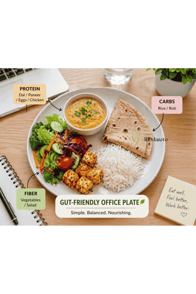 Best Gut friendly office lunch for stress reduction